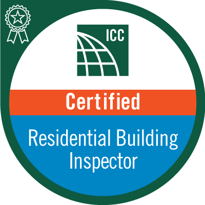 International Code Council Certified Residential Building Inspector badge